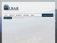 Tablet Screenshot of lbaronline.com
